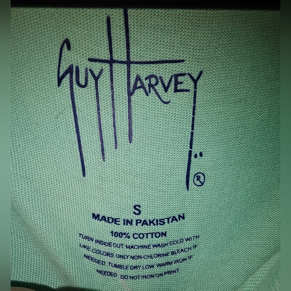 Guy Harvey Men's Marlin Sunset Short Sleeve Pocket T-Shirt Small - Picture 4 of 5